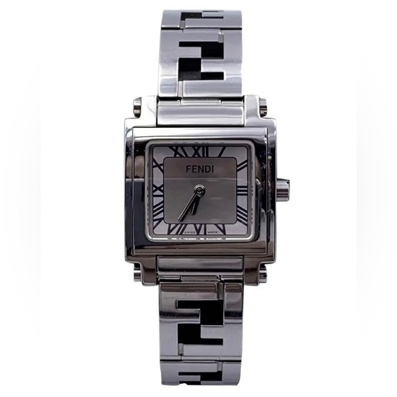 Fendi Stainless Steel 6000 L Logo Ladies Wrist Watch Silver Dial - Picture 1 of 7
